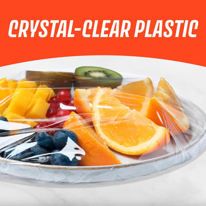 Saran Cling Plus Plastic Wrap - Clear Food Storage with Easy Dispense | 200 Sq Ft Roll