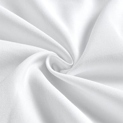 FreshCulture Twin Flat Sheets Only, Pack of 6, Soft Microfiber Bedding Sheets for Home, Salons, Hotels, Bulk Flat Sheets Only Twin Size (White)