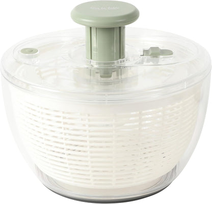 Sur La Table 6.3 Qt Salad Spinner | Essential Fruit & Vegetable Washer in Juniper Green