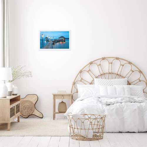 JCJMY 13x22 Picture Frame - White Wall Gallery Frame for Horizontal & Vertical Photos | 13x22 Inches