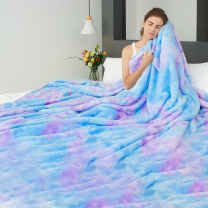 MUGD Lightweight Blanket Fleece Big Blanket Fuzzy Throw Blanket for Bed King Size