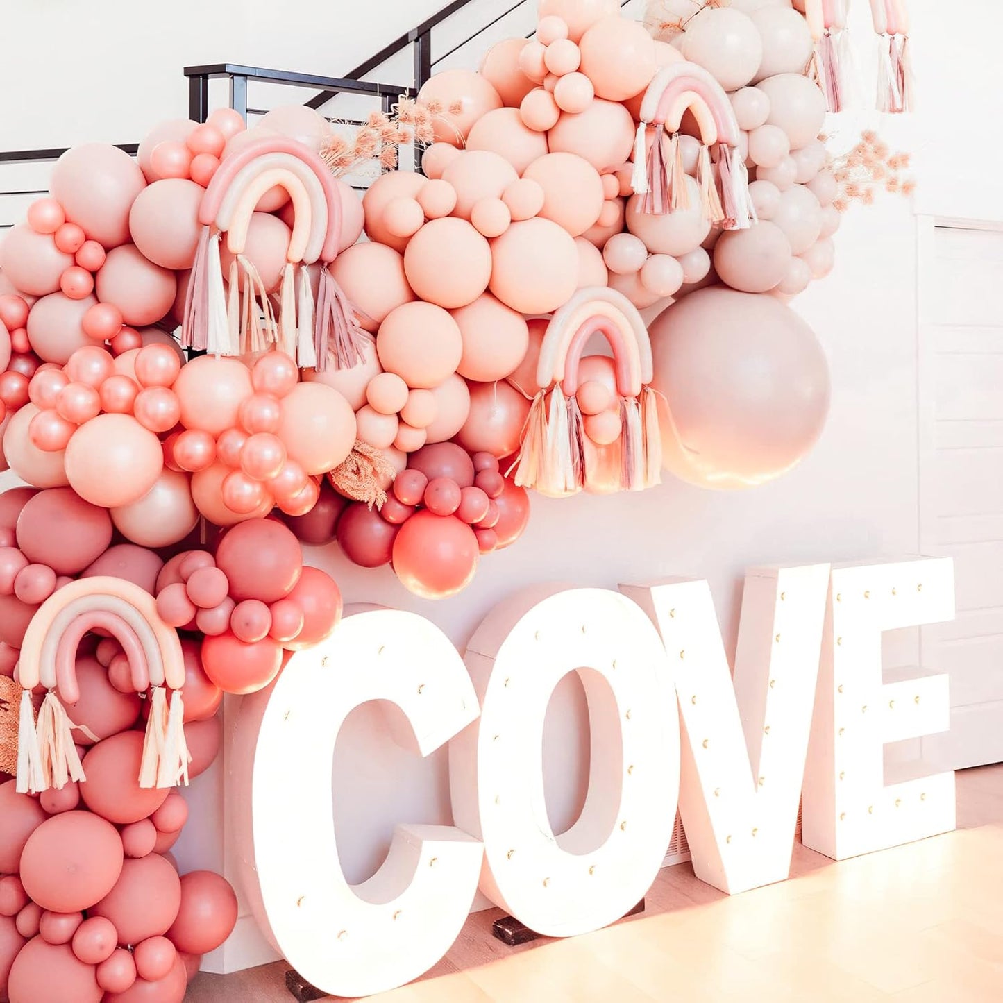 PartyWoo Pastel Orange Balloons - 50 Pcs 12 Inch Latex Helium Balloons for Celebrations