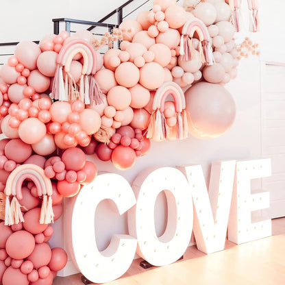 PartyWoo Pastel Orange Balloons - 50 Pcs 12 Inch Latex Helium Balloons for Celebrations