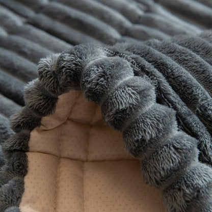 Gumfolk Pet Couch Covers for Sofa Slipcovers Couch Protector for Dogs Washable Cushion Cover, Sofa Pad Blanket Furniture, Dark Grey, 27in*59in