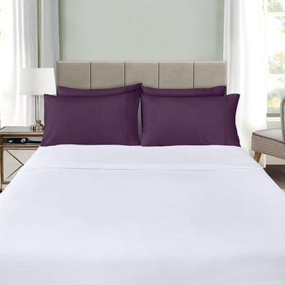 Utopia Bedding Queen Pillow Cases - 4 Pack - Envelope Closure - Soft Brushed Microfiber Fabric - Shrinkage and Fade Resistant Pillow Covers Queen Size 20 X 30 Inches (Queen, Purple)