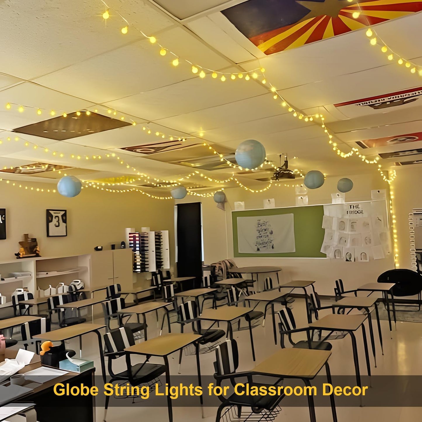 Skiennix 147ft Globe String Lights - Waterproof 300 LED Indoor/Outdoor Fairy Lights | Warm White for Holiday Decor