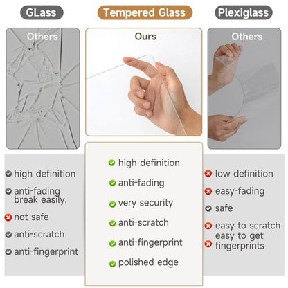 11x14 Picture Frame Set of 3 - Solid Walnut Wood Picture Frames with HD Tempered Glass, Handcrafted Rounded Corner 11 x 14 Wooden Frame Matted to 8x10 Photos, Horizontal or Vertical Wall Display