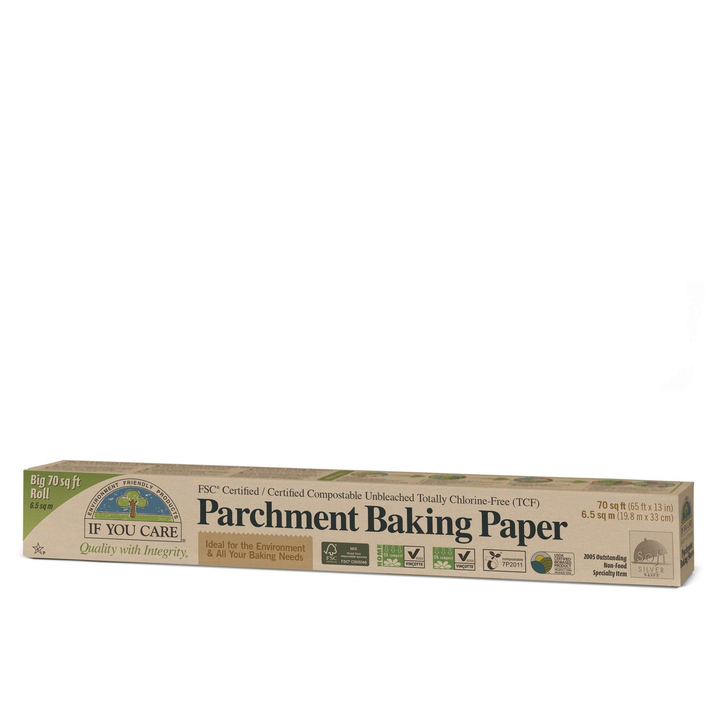 If You Care Parchment Baking Paper 6.5 sq mt box x 3 (Pack of 3)