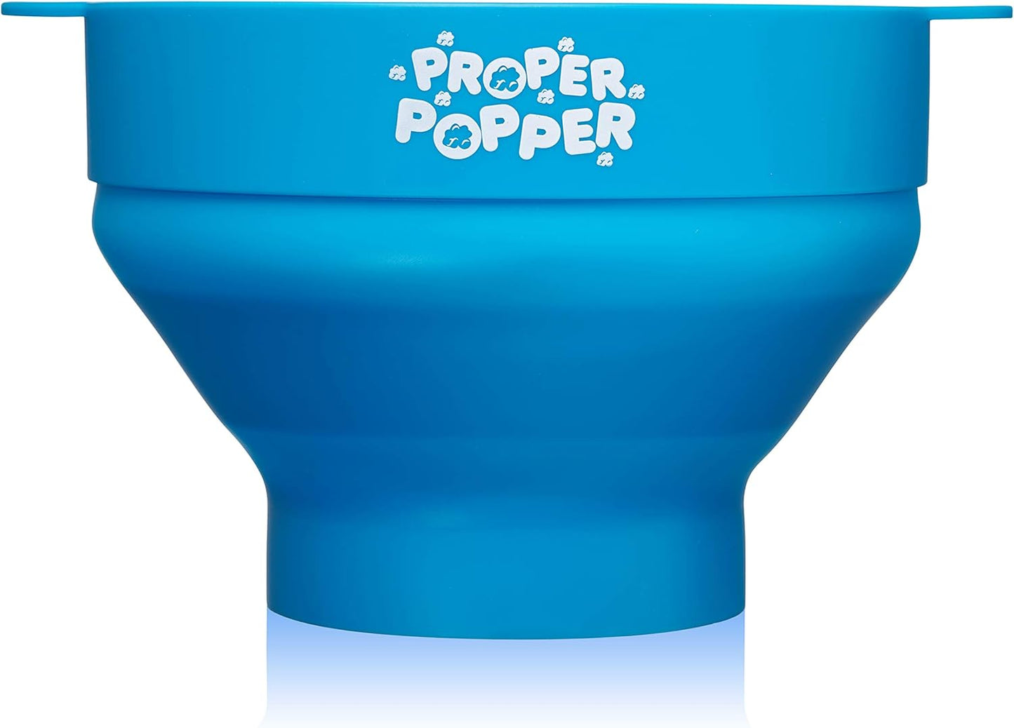 Proper Popper Microwave Popcorn Maker - Collapsible Silicone Bowl, BPA Free & Dishwasher Safe | Turquoise