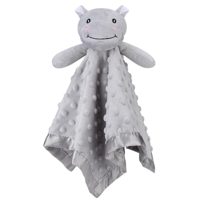 Pro Goleem Hippo Lovey - Soft Security Blanket & Snuggle Toy for Babies | 16 Inch, Perfect Baby Gift