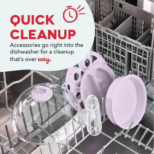 Dash Rapid Egg Cooker - Versatile Boiler, Poacher & Steamer - Holds 7 Eggs, Lavender | Dishwasher Safe & BPA Free