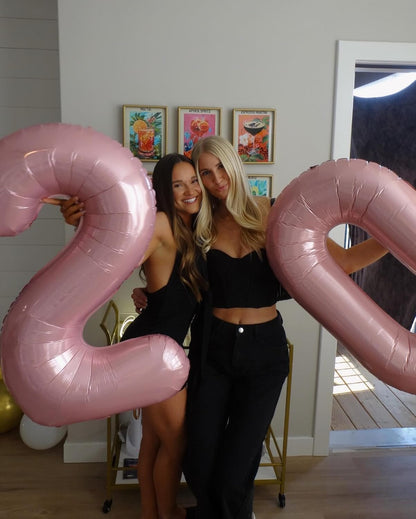 Pearlescent Pink Number Balloon - 40 Inch 0 Balloon for Birthday Decorations | Perfect Party Supplies