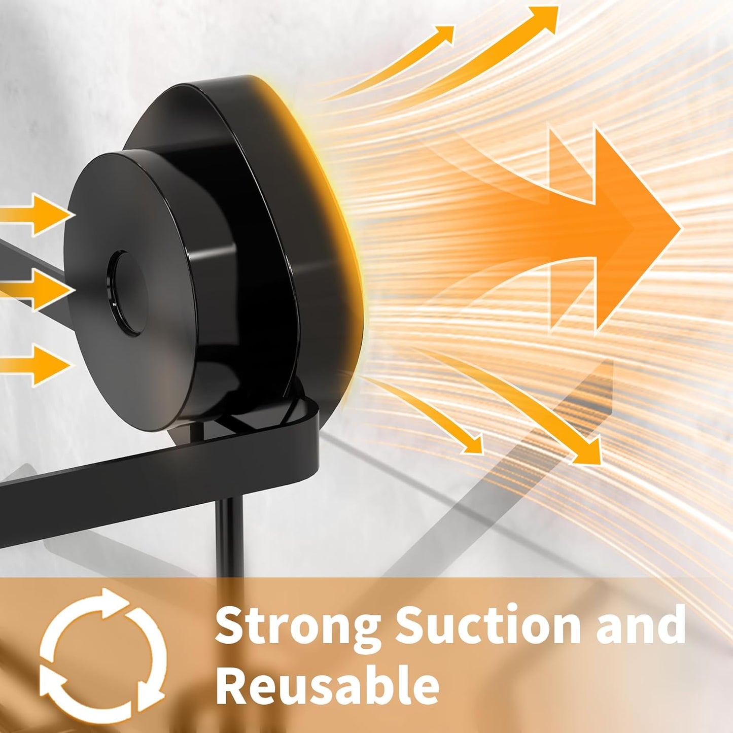 ZUNTO Shower Caddy | 3-Piece Suction Cup Organizer Set with Soap Holder & Hooks - No Drilling Required