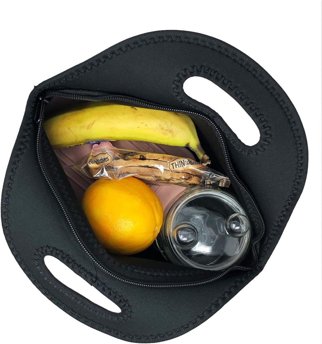 Allydrew Insulated Neoprene Lunch Bag - Stylish Zipper Tote for Fresh Food | Blossoms Light Design
