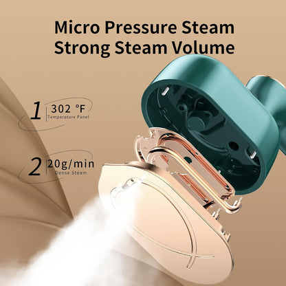Travel Steamer for Clothes by [Brand Name] - 1000W Compact Mini Iron for Wrinkle Removal | Perfect for Travel, College, and Home