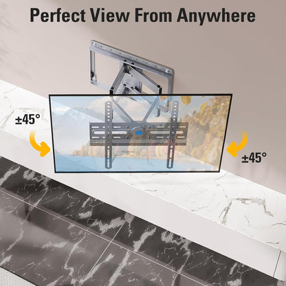 Mounting Dream TV Wall Mount - Full Motion Bracket with Swivel & Tilt for 32-65 Inch TVs | Max VESA 400x400 mm, 99 lbs Capacity