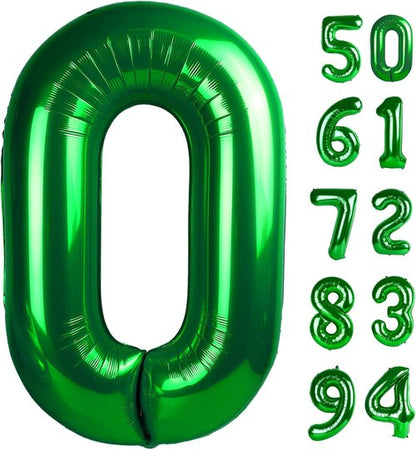 Green Number Balloons by [Brand Name] - 40 Inch 0 Number Balloons for Birthday & St. Patrick's Day Celebrations
