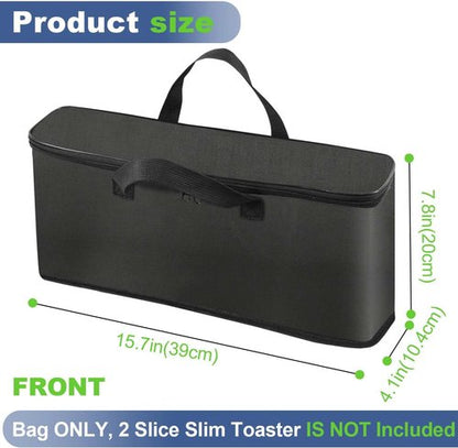Bella Portable Outdoor Toaster Carrying Bag - Waterproof & Heat-Resistant Case for 2 Slice Bread Maker