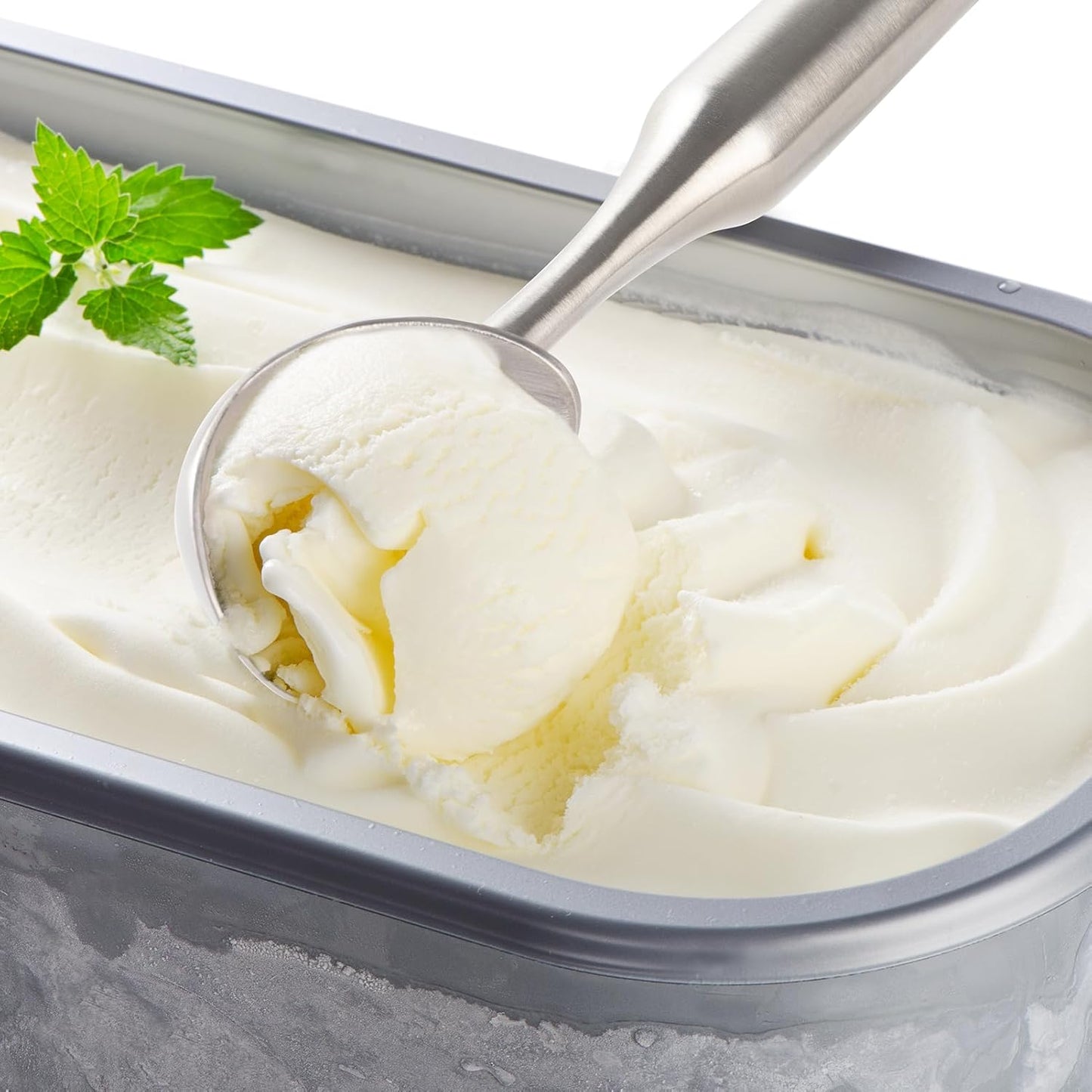 Skiennix Stainless Steel Ice Cream Scoop - Ergonomic Handle for Comfort | Heavy-Duty, Dishwasher Safe