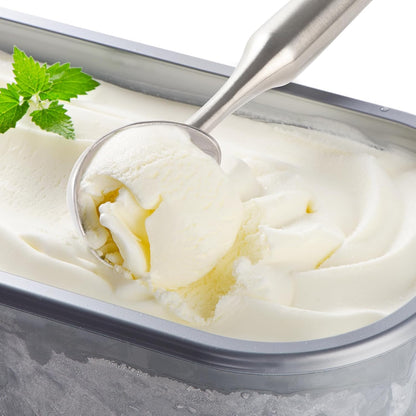 Skiennix Stainless Steel Ice Cream Scoop - Ergonomic Handle for Comfort | Heavy-Duty, Dishwasher Safe