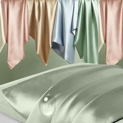 Mulberry Silk Pillowcase Set by Skiennix - Anti-Acne & Hair Care | Queen Size, Sage Green, 2 Pack