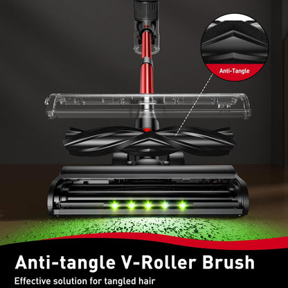 Skiennix Cordless Vacuum Cleaner - 45KPA Powerful Suction | 45-Minute Runtime | 8-in-1 Design for Home & Pet Hair