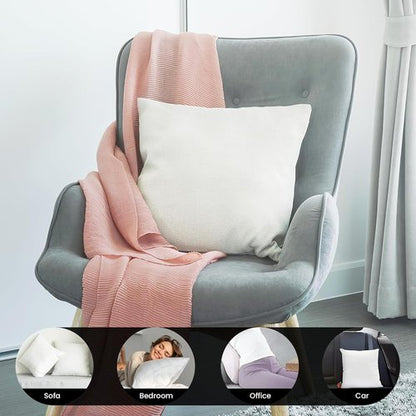 Foamily Throw Pillow Insert - Premium 18x18 Decorative Pillows for Couch & Bed | Soft & Fluffy Home Decor