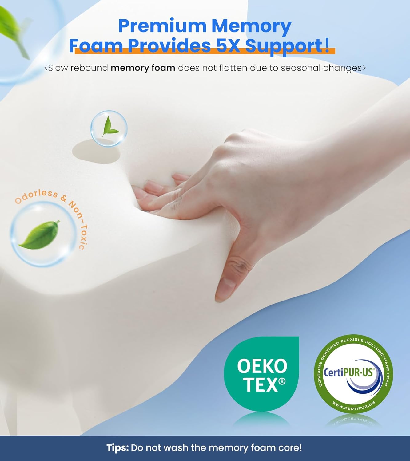 Ultra Pain Relief Cooling Pillow - Adjustable Ergonomic Memory Foam for Neck Support | Cozy Orthopedic Design