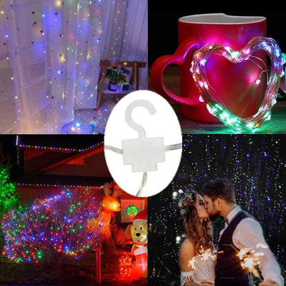 Skiennix Curtain Lights - 300 LED Twinkle String Lights for Bedroom & Wedding Decor | 9.8x9.8 Ft