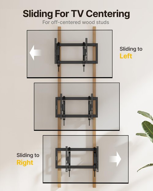 monTEK Heavy Duty Tilting TV Wall Mount Barckt for 37–90" TVs up to 200 lbs – Low Profile, Universal Fit, Tilt & Swivel Adjustment, 6.8" Extension, Fits 16"/18"/24" Studs, Max VESA 600x400mm