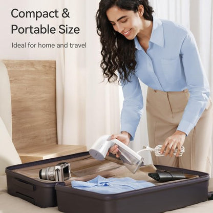 HiLIFE Upgraded Steamer for Clothes, Handheld & Portable, 1100W Powerful Steam, 300ml Big Capacity & No Leak Design, 30S Fast Heat-up, Quick Wrinkle Remover, Compact Size for Travel, ONLY 120V