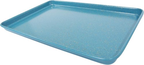CasaWare 15 x 10-Inch Non-Stick Ceramic Cookie/Jelly Roll Pan - Ultimate Blue Granite Finish