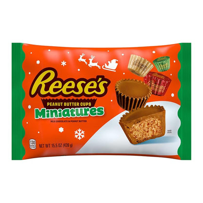 Reese's Peanut Butter Cup Miniatures Bulk Chocolate Candy 15.5 oz (Pack of 1) + Miniatures