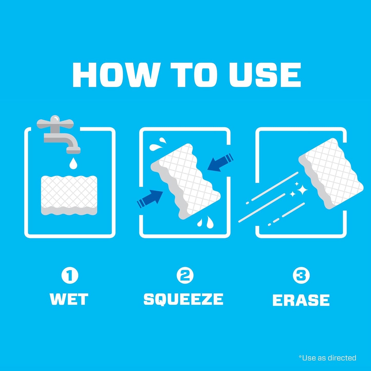 Mr. Clean Magic Eraser Sponge - All-Purpose Cleaning Pads for Walls, Sneakers & More | 10 Count