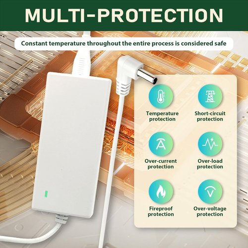 Lemax 4.5V Power Adapter - Lighted Accessory for Christmas & Halloween Village Decor | 12 Output White
