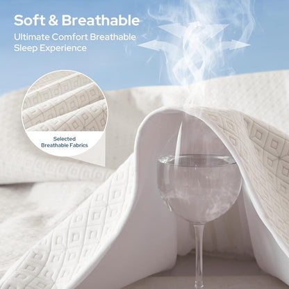 BEDLORE King Mattress Protector - Waterproof, Noiseless Cover for 6-18 Inch Mattresses | Soft & Breathable