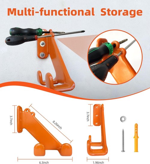 Chainsaw Hanger - Heavy Duty Wall Mount Holder for Garage Organization | 1 Pack Storage Rack