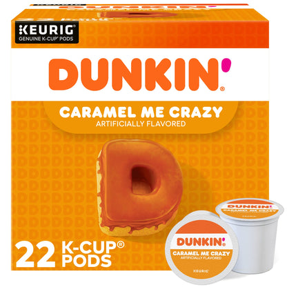 Dunkin Donuts k-cup pods, caramel me crazy, 22/box