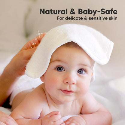 Baby Washcloths 6-Pack by [Brand Name] - Soft, Absorbent Bamboo Viscose Towels for Newborns & Toddlers | 10x10 Reusable