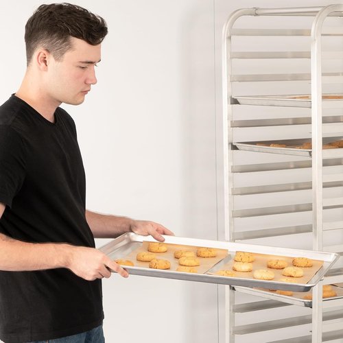 HARDURA Aluminum Baking Sheet Pan - 18”L x 13”W x 1”H | 12-Pack Cookie Sheets for Oven Use