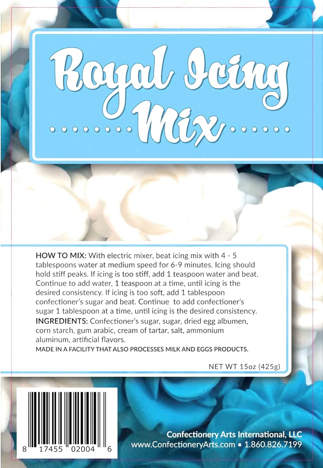 Royal Icing Mix - White Icing for Gingerbread Houses & Cookie Decorating | Just Add Water!