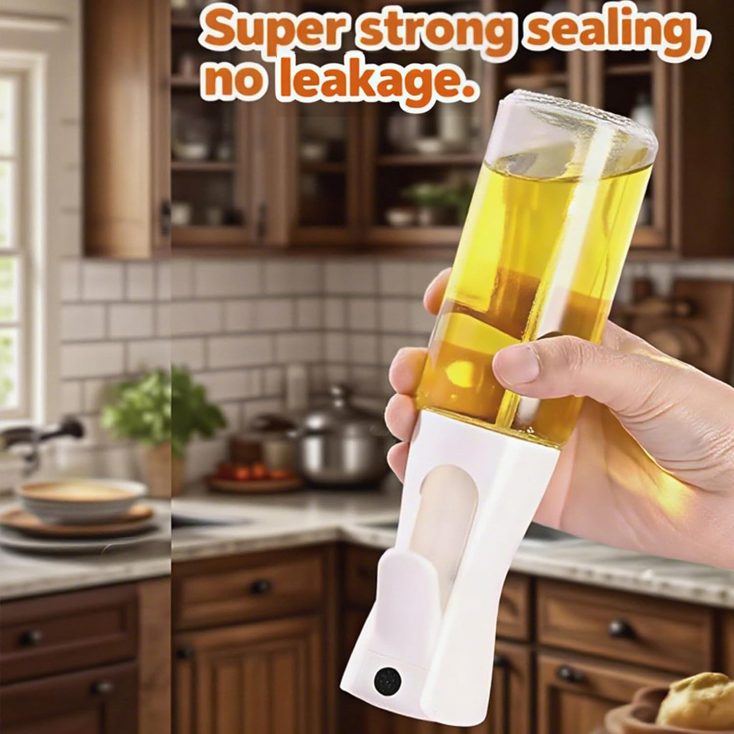 Skiennix Olive Oil Sprayer - 220ml Glass Dispenser with Continuous Spray & Portion Control for Cooking