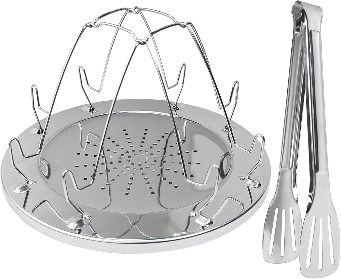 Skiennix Folding Camping Toaster - Stainless Steel 4-Slice Rack for Gas Stove | Portable Outdoor Bread Toaster for Camping, RV & Hiking