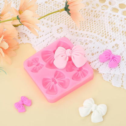 Skiennix Bow Chocolate Mold - 2 Pack Silicone Molds for Cake Pops & Desserts | Ideal for Weddings & Parties