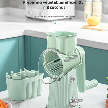 2025 Preservia 5 in 1 Rotary Grater - 5 in 1 Rotary Cheese Grater Vegetable Slicer, Preserva Cheese Grater, Preserves Food Chopper, Easy To Clean Kitchen Gadgets With Storage Box