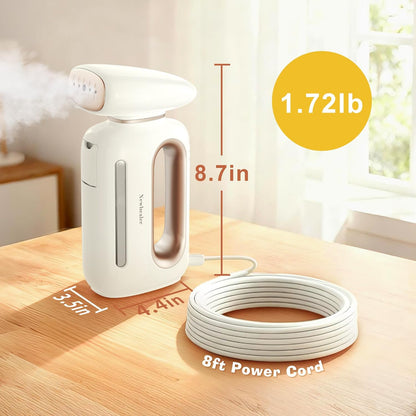 Newbealer Handheld Fabric Steamer - 850W Portable Wrinkle Remover with 30s Fast Heat-Up | 230ml Water Tank for Home & Travel