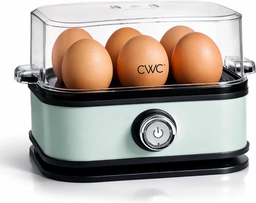 Cook With Color 6-Egg Capacity Egg Cooker - Rapid Cooking, Auto Shut-Off & Boil-Dry Protection | Sage Color