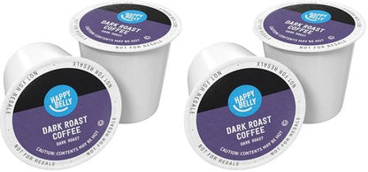Happy Belly Dark Roast Coffee Pods - Compatible with Keurig 2.0 | 48 Count Pack