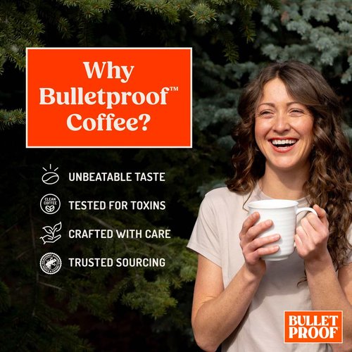 Bulletproof Original Medium Roast Whole Bean Decaf Coffee, 12 Ounces (Pack of 3), 100% Arabica Coffee Sourced from Central and South America