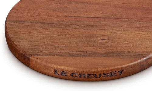 Le Creuset Enameled Cast Iron Petite Magnetic Wooden Trivet Set of 4 | 5.5-Inch Size